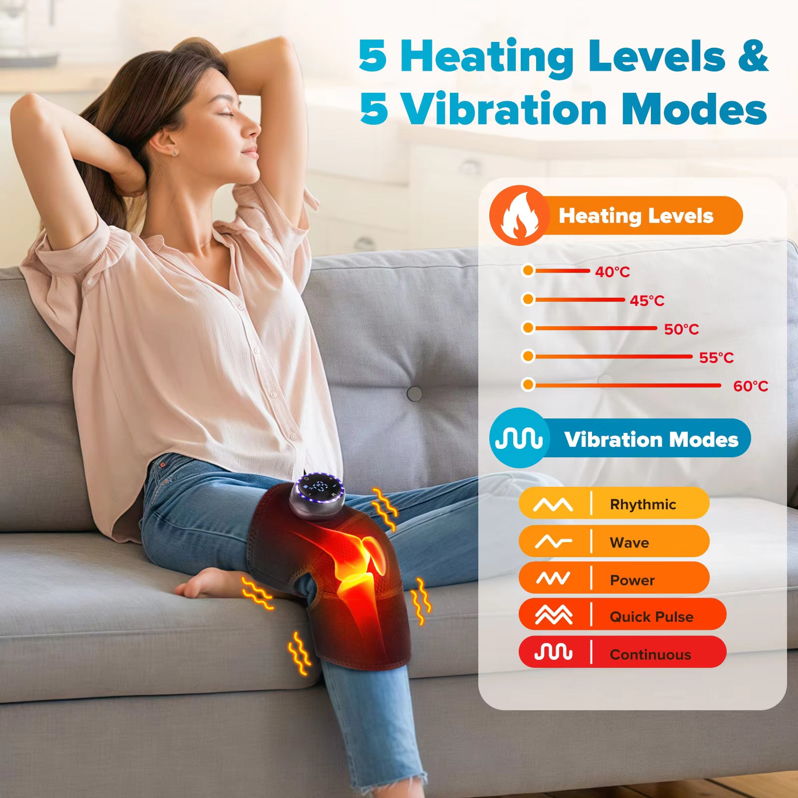3 in 1 Heated Knee Shoulder Elbow Massager