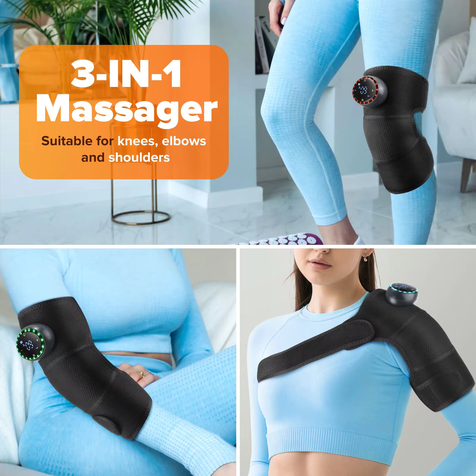 3 in 1 Heated Knee Shoulder Elbow Massager
