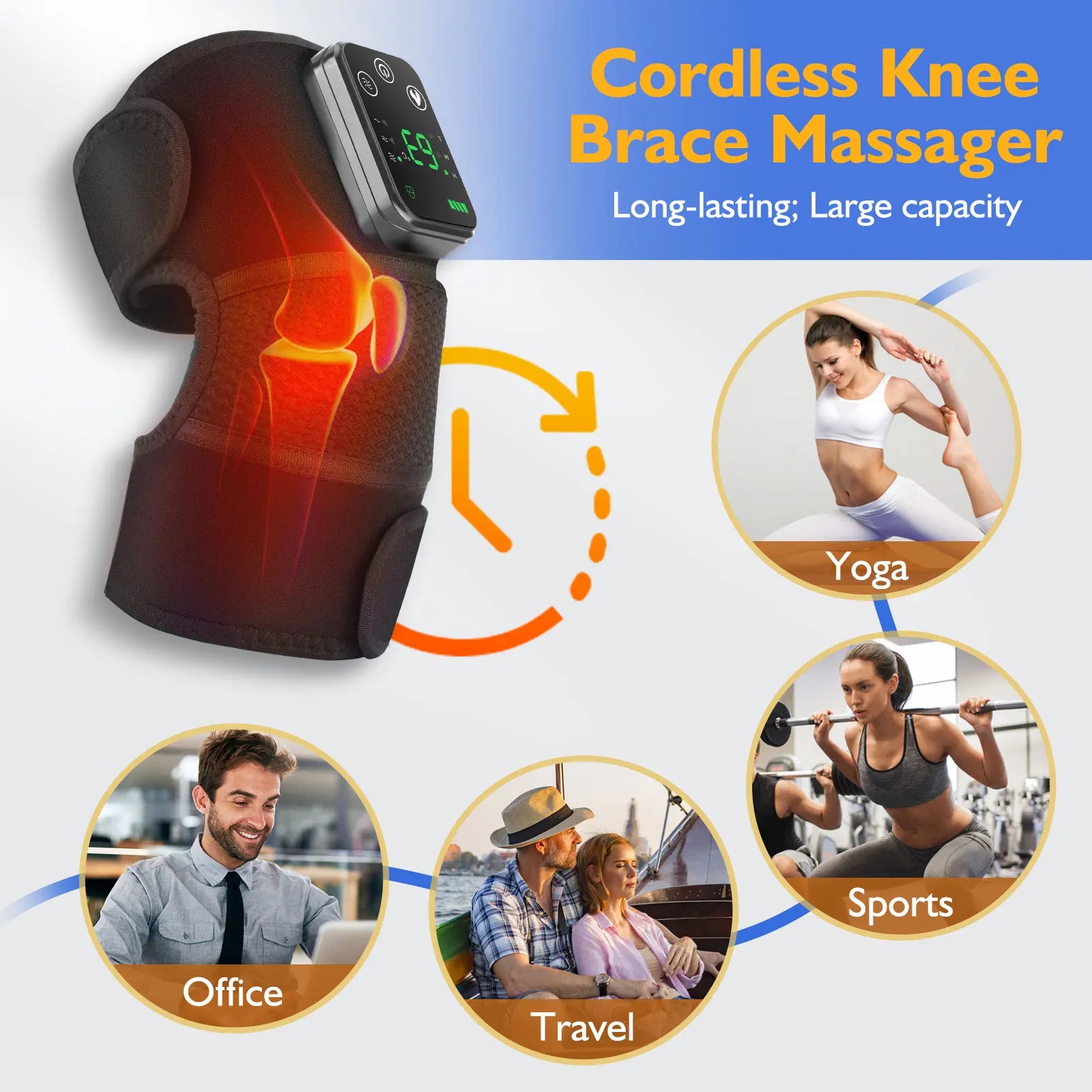 3 in 1 Heated Knee Shoulder Elbow Massager