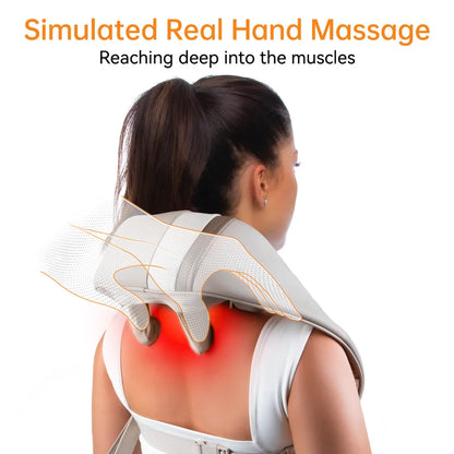 Massager For Neck and Cervical Shoulder With Heating Massage Pillow