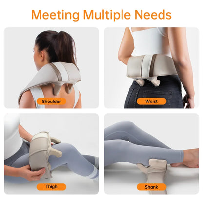 Massager For Neck and Cervical Shoulder With Heating Massage Pillow